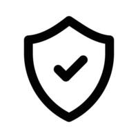 Protection shield icon design, ready to use vector