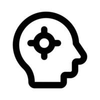 Target customer icon design in editable design style vector