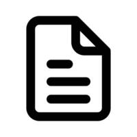 Well designed icon of document in modern and trendy style vector