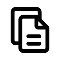 Well designed icon of document in modern and trendy style vector