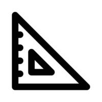 Tool for measurement or calculating length, premium icon of ruler, triangular scale vector