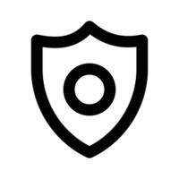 Protection shield icon design, ready to use vector