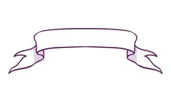 drawing wood ribbon on white background vector