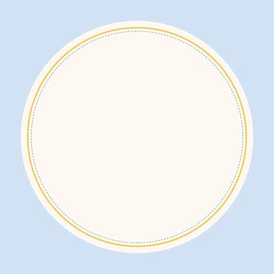 vintage style label on blue background