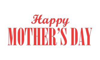 Beautiful elegant Happy Mothers day text design vector