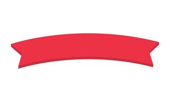 Ribbon Banner Badge Label Design Element On White Background vector