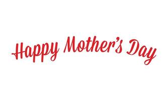 Beautiful elegant Happy Mothers day text vector
