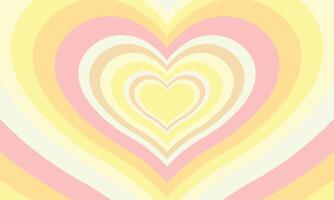 Flat design wildflower heart background vector