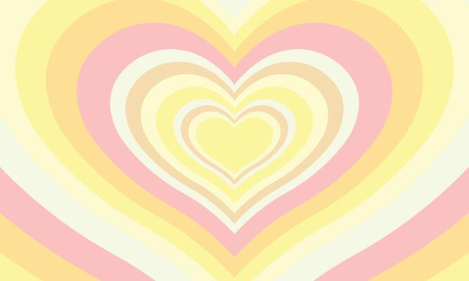 Flat design wildflower heart background