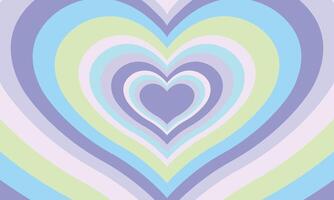 Flat design wildflower heart background vector