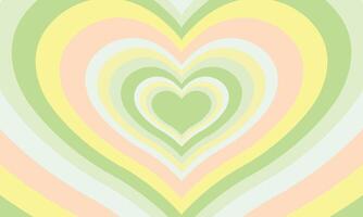 Flat design wildflower heart background vector