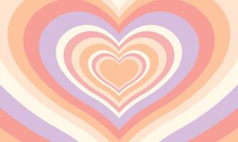 Flat design wildflower heart background vector