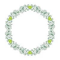 Hand drawn flat design hearts border and frame vector