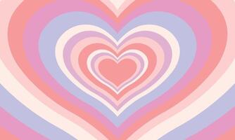 Flat design wildflower heart background vector