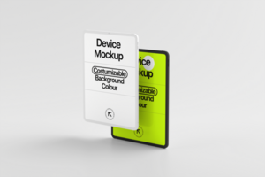 Device Modern Mockup Template with Customizable Background psd