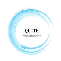 Modern blue color circular grunge frame design vector