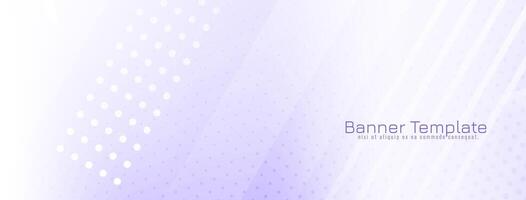 Soft violet color geometric design modern business banner vector