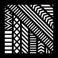Geometric and simple pattern for panel, background, and cutting art vector