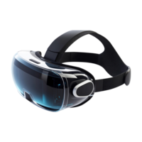 Modern 3d virtual reality goggles headset, vr isolated on a transparent background Connection, technology, new generation png