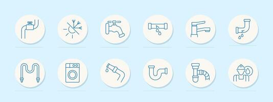 Cybersecurity set icon. Shield, key, lock, network, and computer symbols. Data protection, internet security, encryption concept. vector