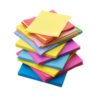Stack of Sticky Notes on Transparent Background png