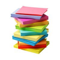 Stack of Sticky Notes on Transparent Background png