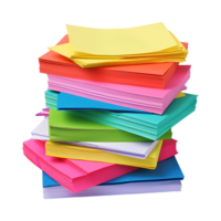 Stack of Sticky Notes on Transparent Background png