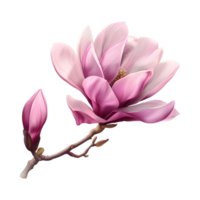 Magnolia Flower on Transparent Background png