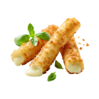 Mozzarella Sticks on Transparent Background png