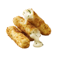Mozzarella Sticks on Transparent Background png