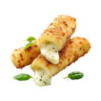 Mozzarella Sticks on Transparent Background png