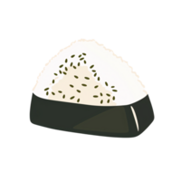 Flat Illustration of Japanese Food clipart png