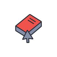 online book icon. .Editable stroke.linear style sign for use web design,logo.Symbol illustration. vector