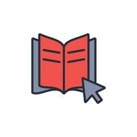 ebook icon. .Editable stroke.linear style sign for use web design,logo.Symbol illustration. vector