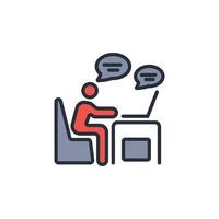 student icon. .Editable stroke.linear style sign for use web design,logo.Symbol illustration. vector