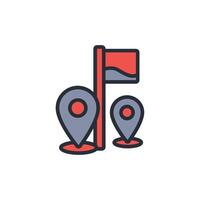 Location icon. .Editable stroke.linear style sign for use web design,logo.Symbol illustration. vector