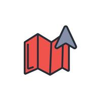 navigate icon. .Editable stroke.linear style sign for use web design,logo.Symbol illustration. vector