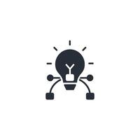 idea generation icon. .Editable stroke.linear style sign for use web design,logo.Symbol illustration. vector
