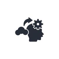 imagination icon. .Editable stroke.linear style sign for use web design,logo.Symbol illustration. vector