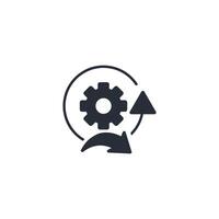Agile icon. .Editable stroke.linear style sign for use web design,logo.Symbol illustration. vector