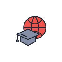 E-learning icon. .Editable stroke.linear style sign for use web design,logo.Symbol illustration. vector
