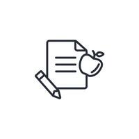 diet icon. .Editable stroke.linear style sign for use web design,logo.Symbol illustration. vector