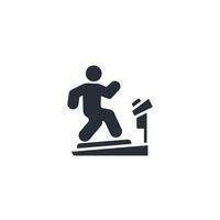 treadmill icon. .Editable stroke.linear style sign for use web design,logo.Symbol illustration. vector