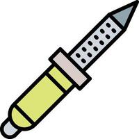 Soldering Iron Line Filled Line Filled Icon Design vector