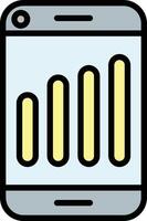 Network Signal Line Filled Icon Design vector