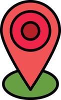 Local Line Filled Icon Design vector