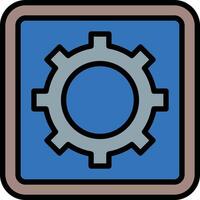 Settings Line Filled Icon Design vector