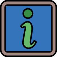 Information Line Filled Icon Design vector