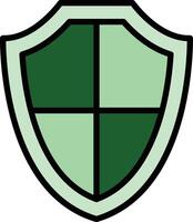 Shield Line Filled Icon Design vector