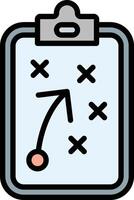 Strategy Line Filled Icon Design vector